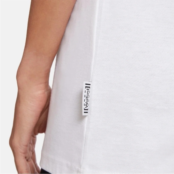 Wolford White Graphic Short Sleeve Tee - Picture 9 of 15